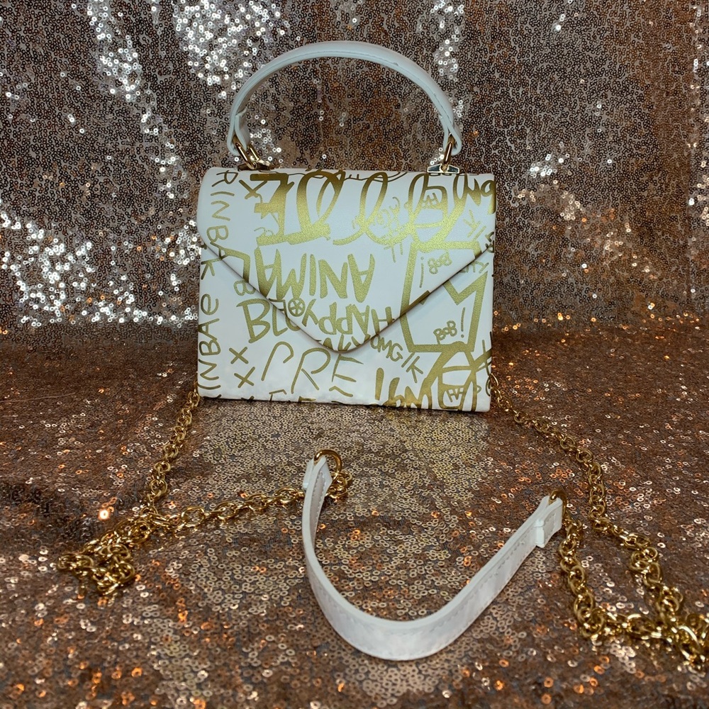 Mini Graffiti Handbag with Strap
